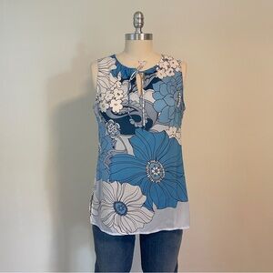 Crosby Blue Floral Tank
